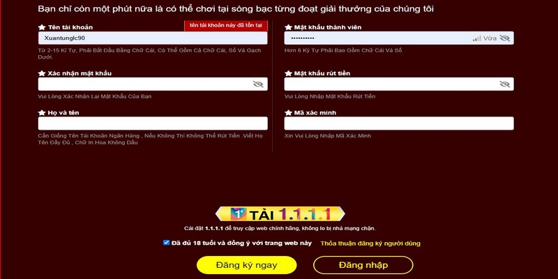 Hoàn tất các bước đăng ký 33Win cực đơn giản trong 3 bước